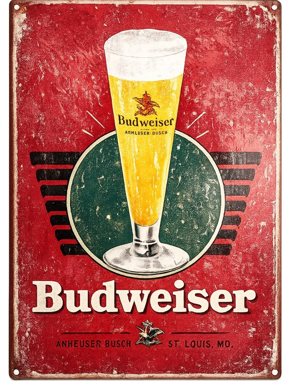 NEW Budweiser Beer Metal Sign